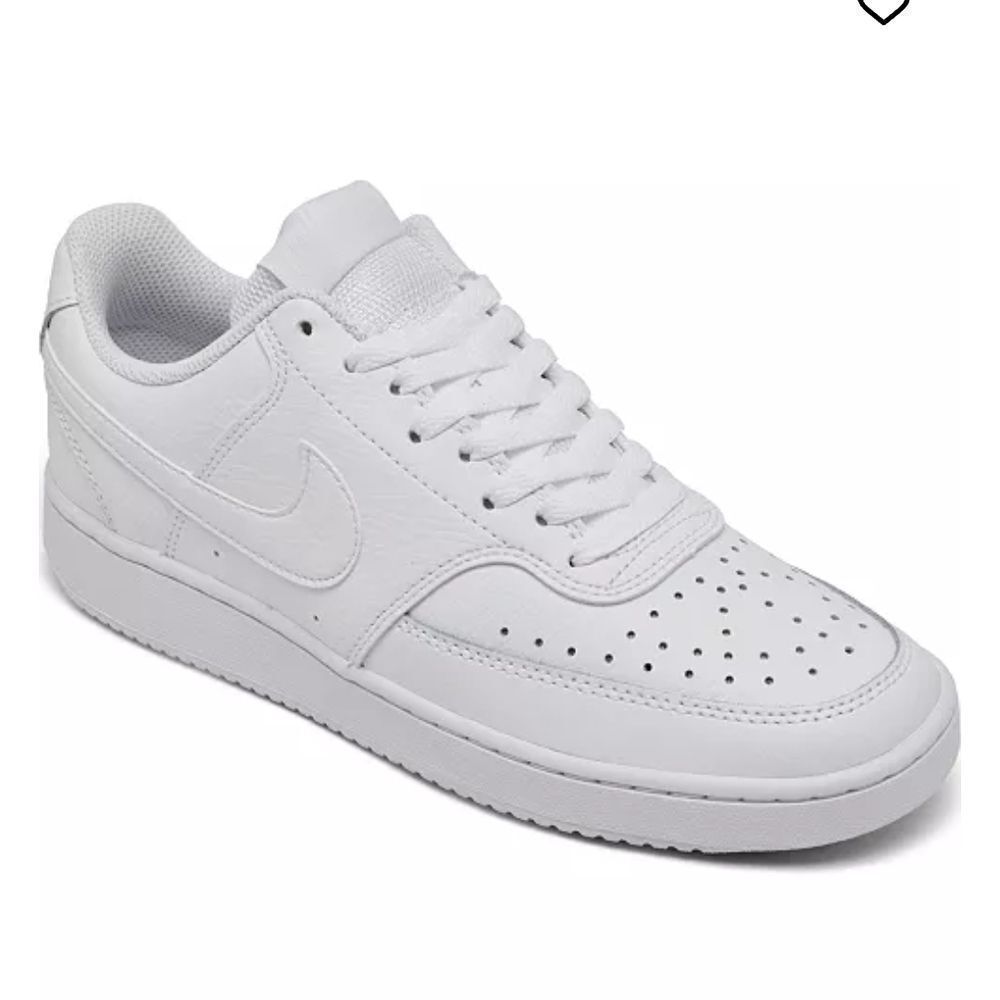 Nike All-White Leather Sneakers